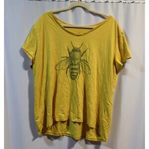 BeCause Tees Yellow Bee Graphic Tee Size 3XL